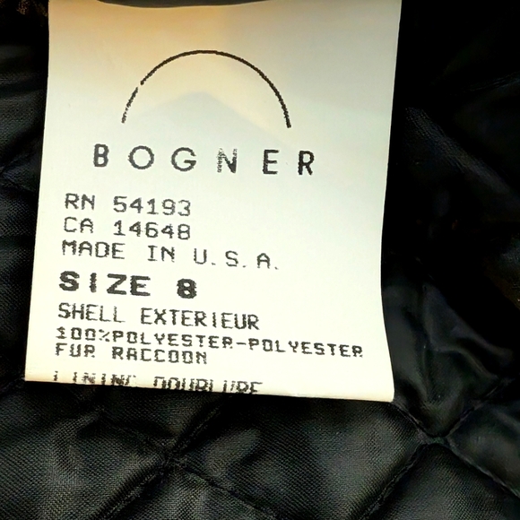 Bogner Hooded Ski Jacket Faux Suede - Picture 8 of 11